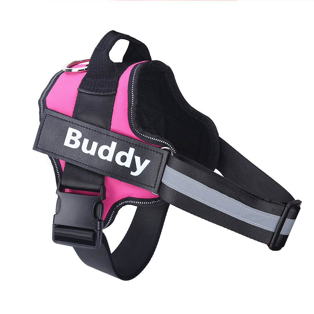 Personalized No-Pull Reflective Adjustable Dog Harness Vest