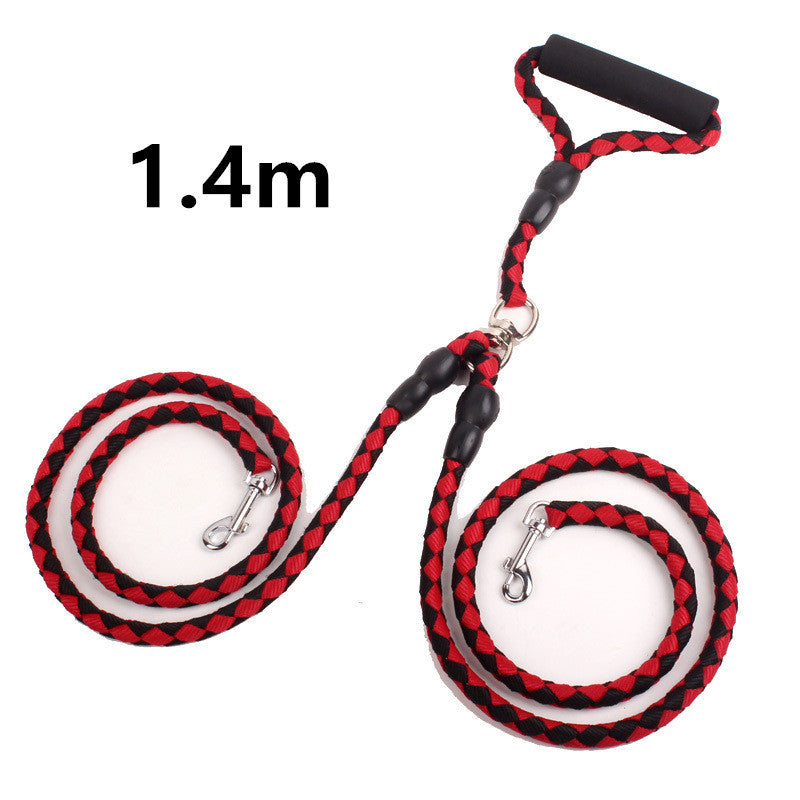 Double-Ended Traction Rope For Walking Two Pets - Shop Savvy HQ