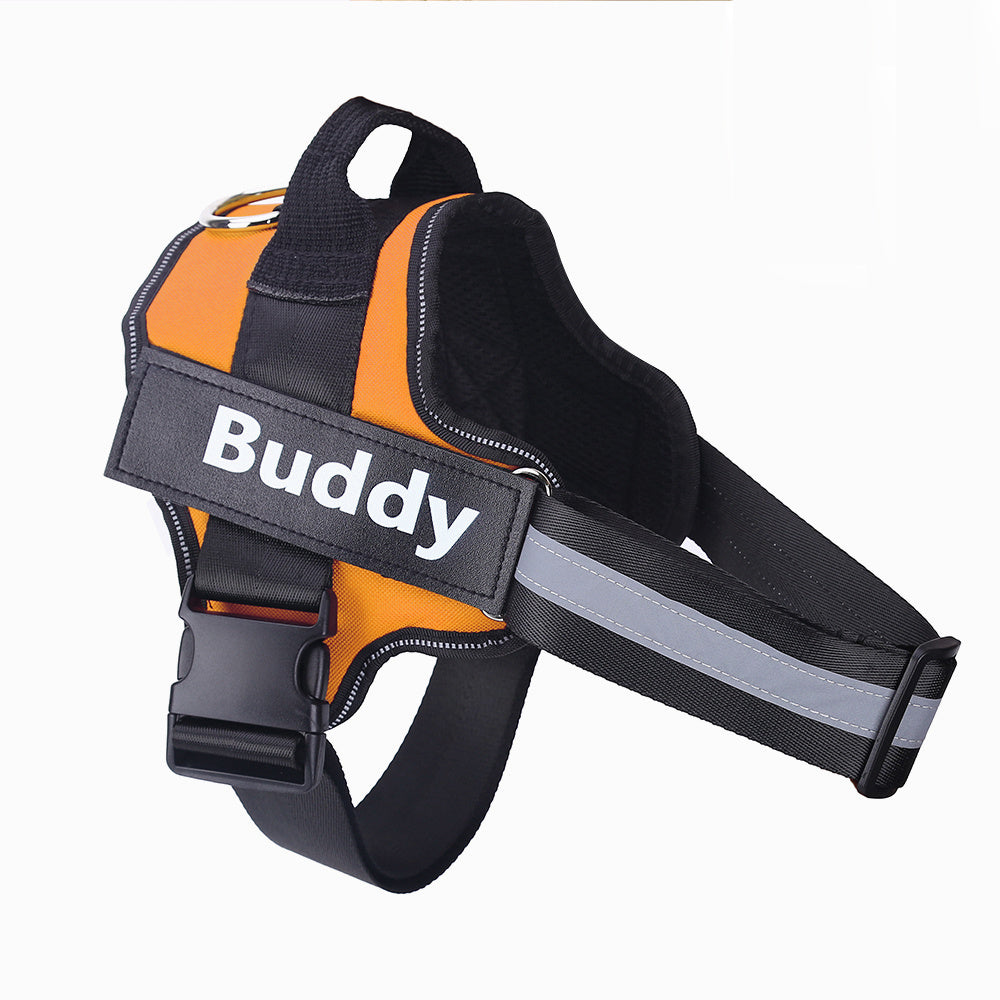 Personalized No-Pull Reflective Adjustable Dog Harness Vest