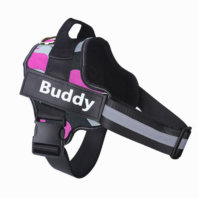 Personalized No-Pull Reflective Adjustable Dog Harness Vest