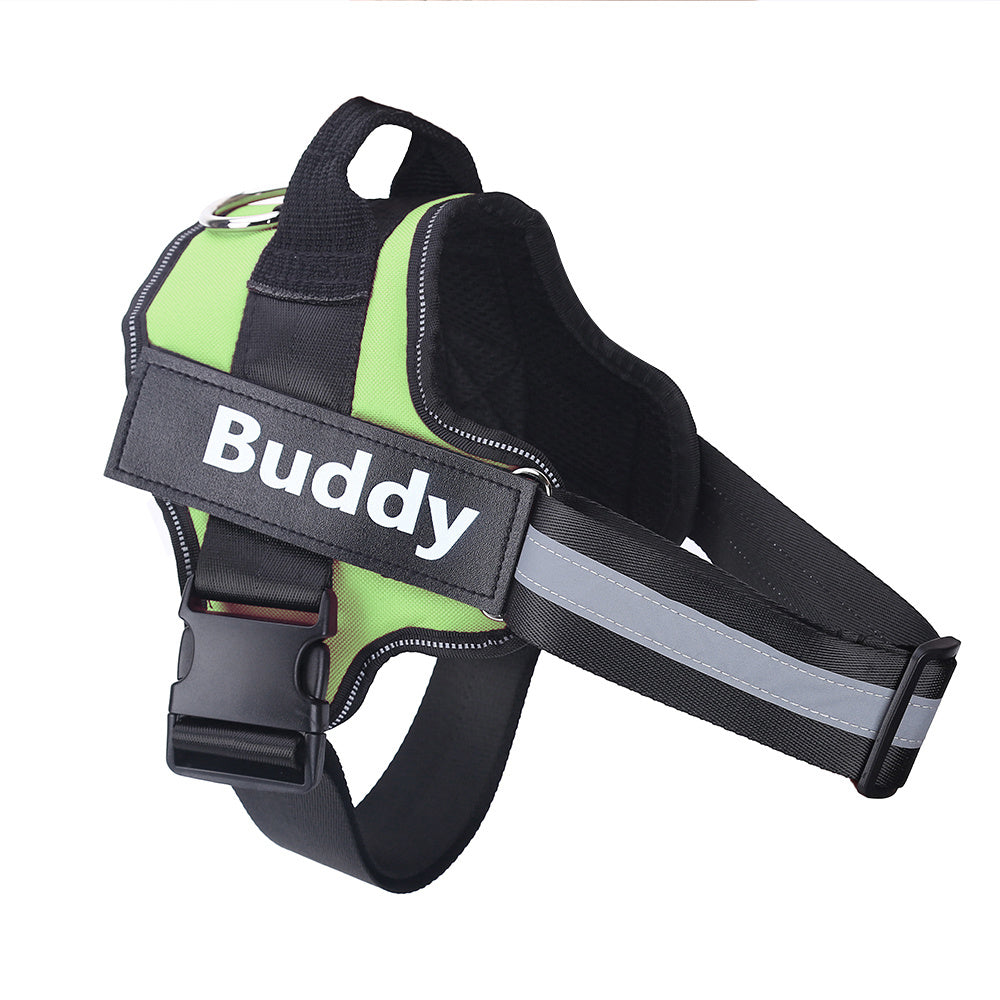 Personalized No-Pull Reflective Adjustable Dog Harness Vest