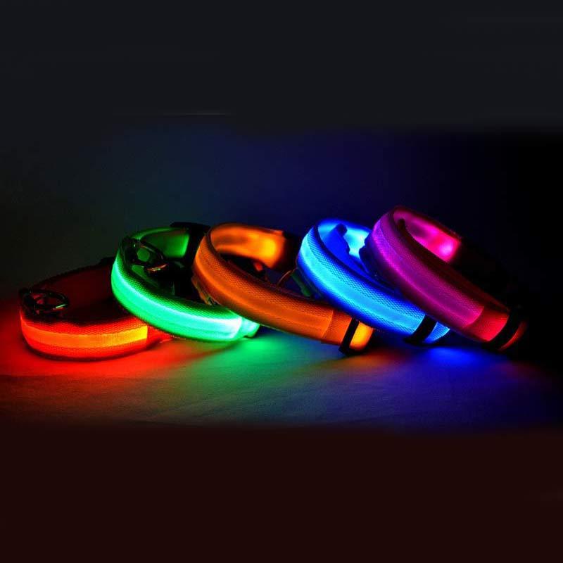 LED Glow Dog Collar for Night Safety and Visibility