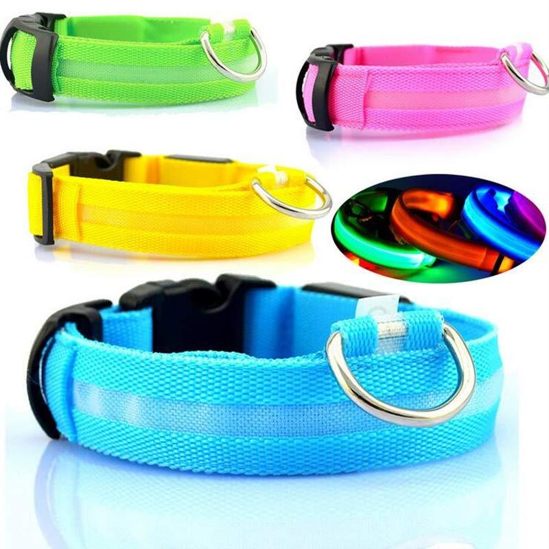 LED Glow Dog Collar for Night Safety and Visibility