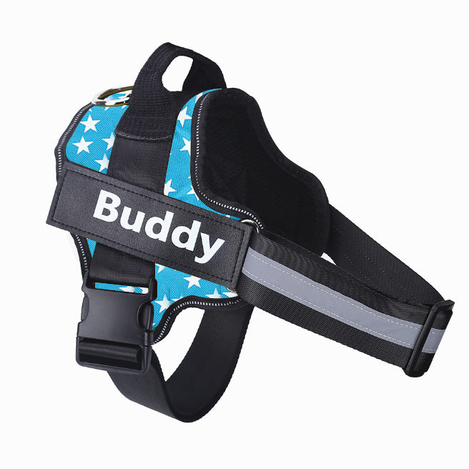 Personalized No-Pull Reflective Adjustable Dog Harness Vest