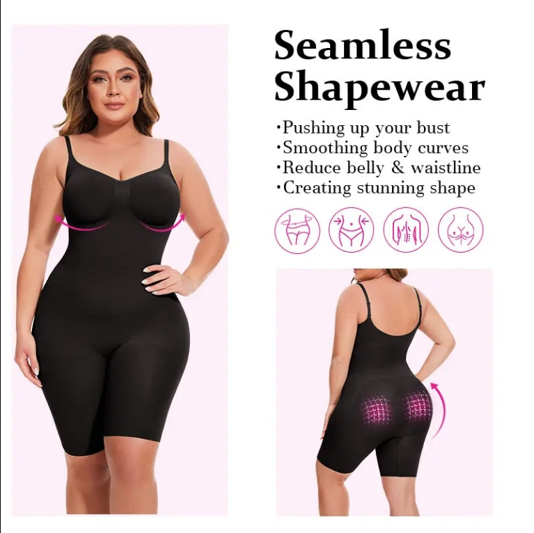 Postpartum Shapewear Sculpting Short Mid-Thigh Slimming Body Shaper for Women