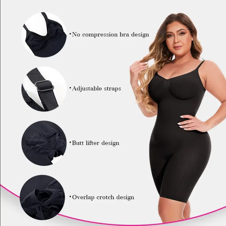 Postpartum Shapewear Sculpting Short Mid-Thigh Slimming Body Shaper for Women