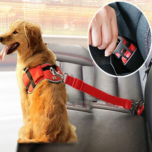 Adjustable Pet Car Seat Belt & Safety Harness