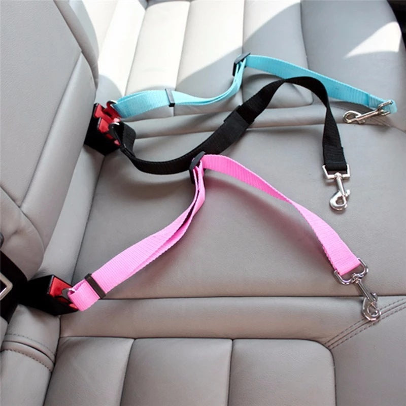 Adjustable Pet Car Seat Belt & Safety Harness