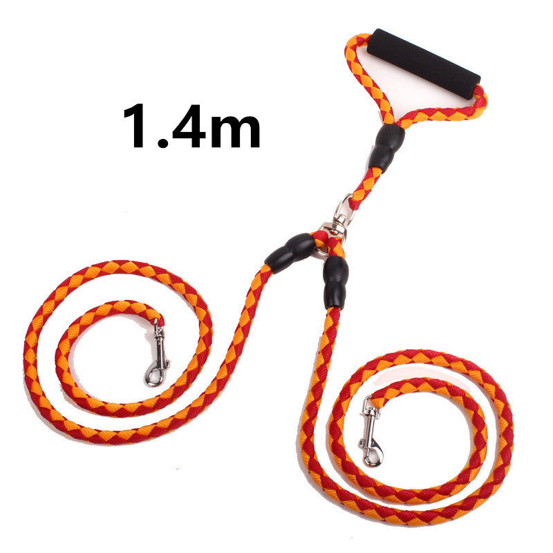 Double-Ended Traction Rope For Walking Two Pets - Shop Savvy HQ