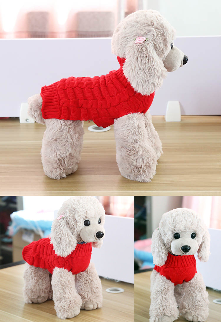 Cashmere Twisted Rope Pet Sweater - Shop Savvy HQ