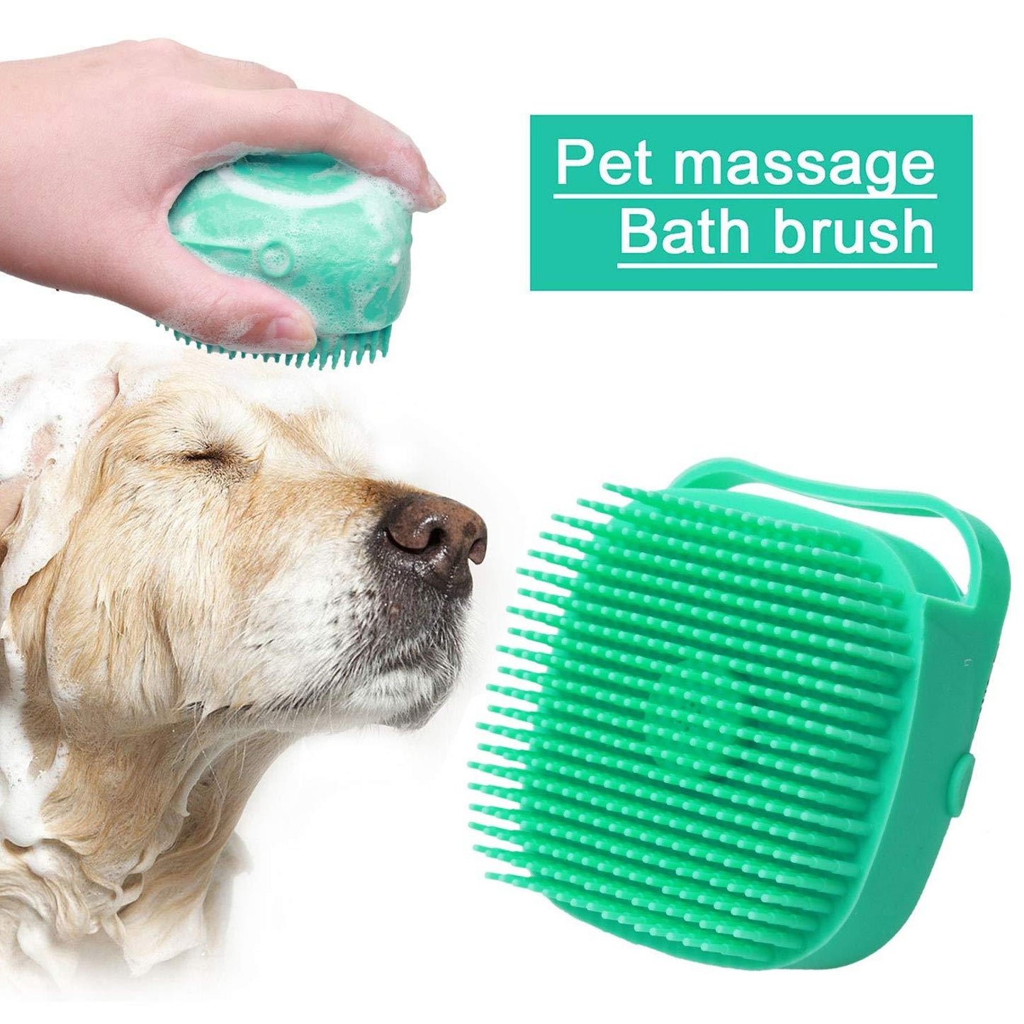 Pet Shampoo Massager Brush, Comb, Grooming Scrubber - Shop Savvy HQ