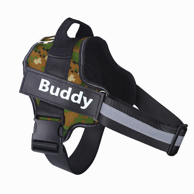 Personalized No-Pull Reflective Adjustable Dog Harness Vest