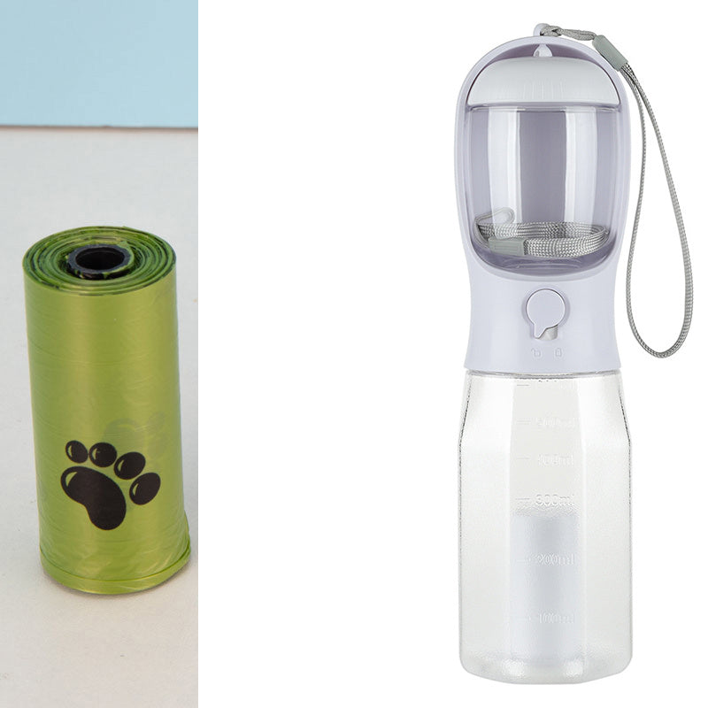 3-in-1 Portable Pet Water Bottle and Food Feeder