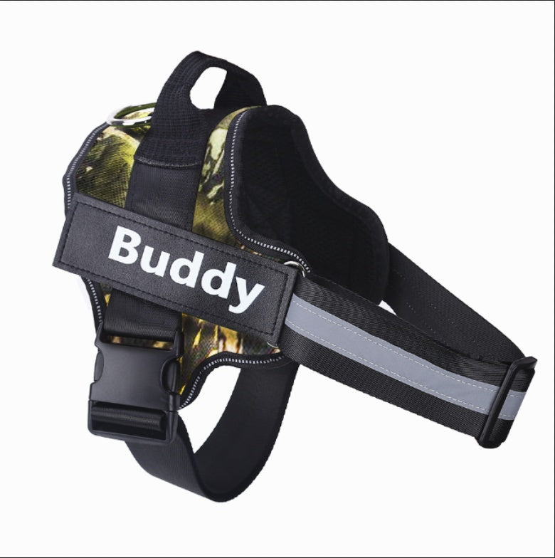Personalized No-Pull Reflective Adjustable Dog Harness Vest