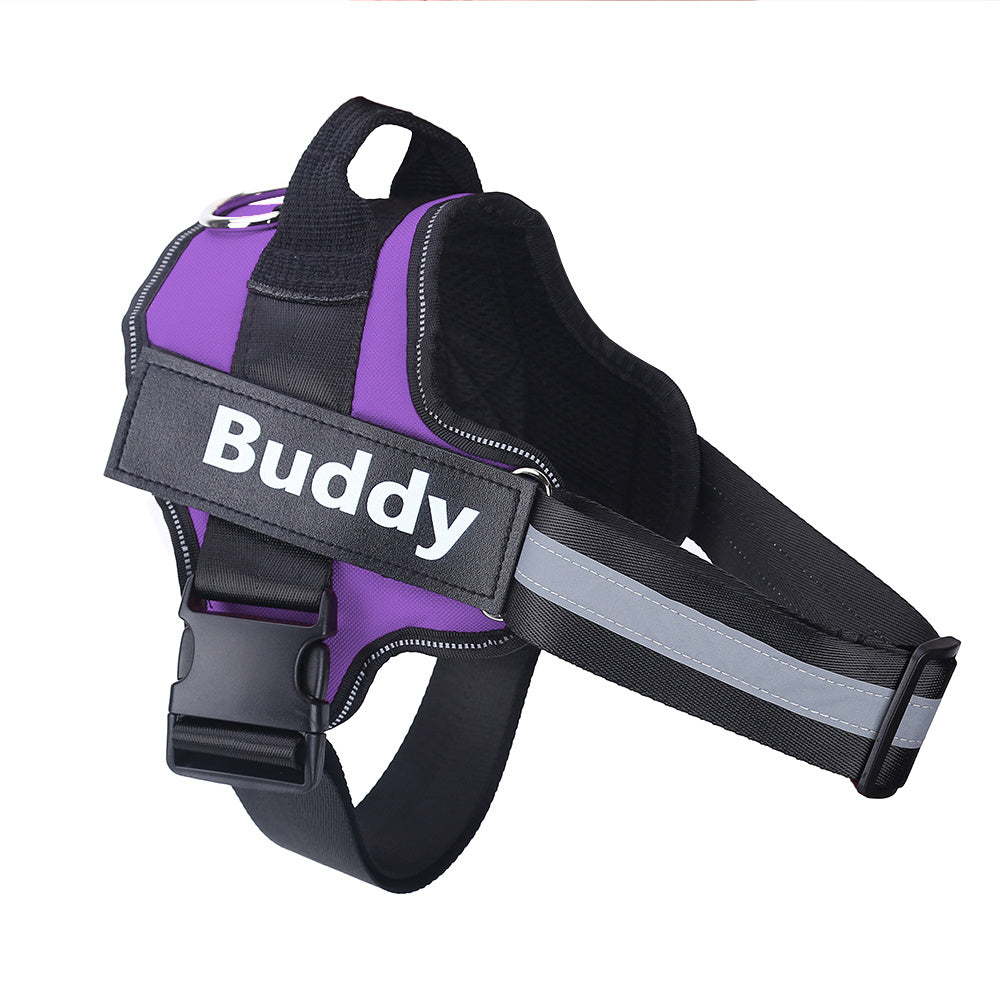 Personalized No-Pull Reflective Adjustable Dog Harness Vest