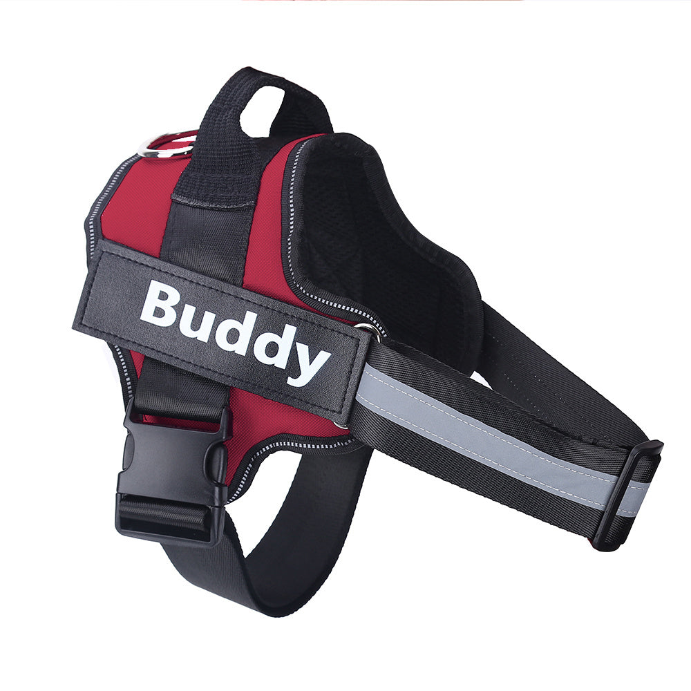 Personalized No-Pull Reflective Adjustable Dog Harness Vest