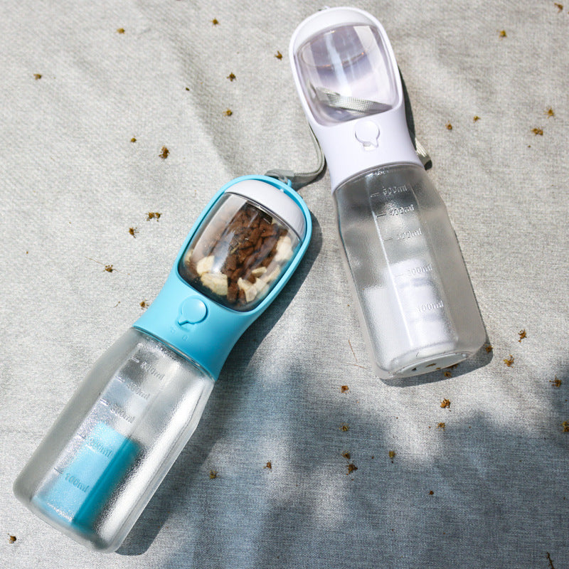 3-in-1 Portable Pet Water Bottle and Food Feeder