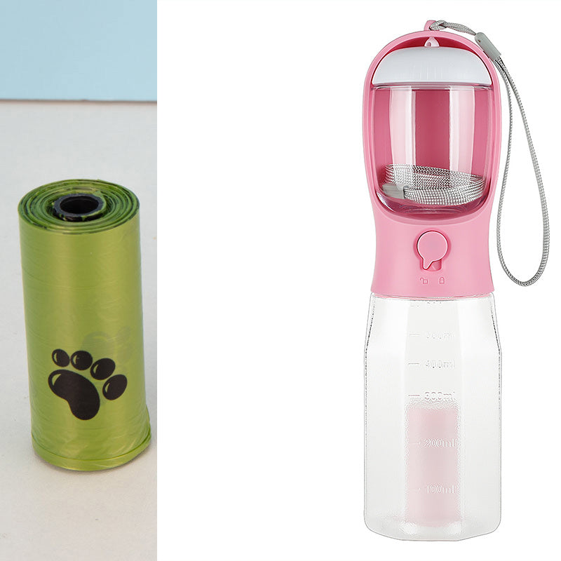 3-in-1 Portable Pet Water Bottle and Food Feeder