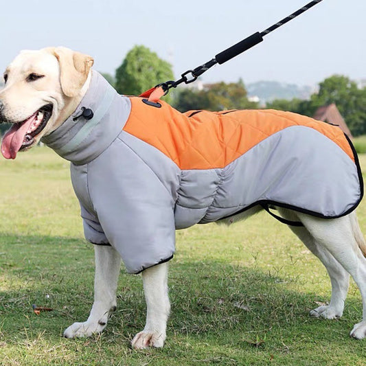 Warm Waterproof Winter Jacket for Medium and Large Dogs