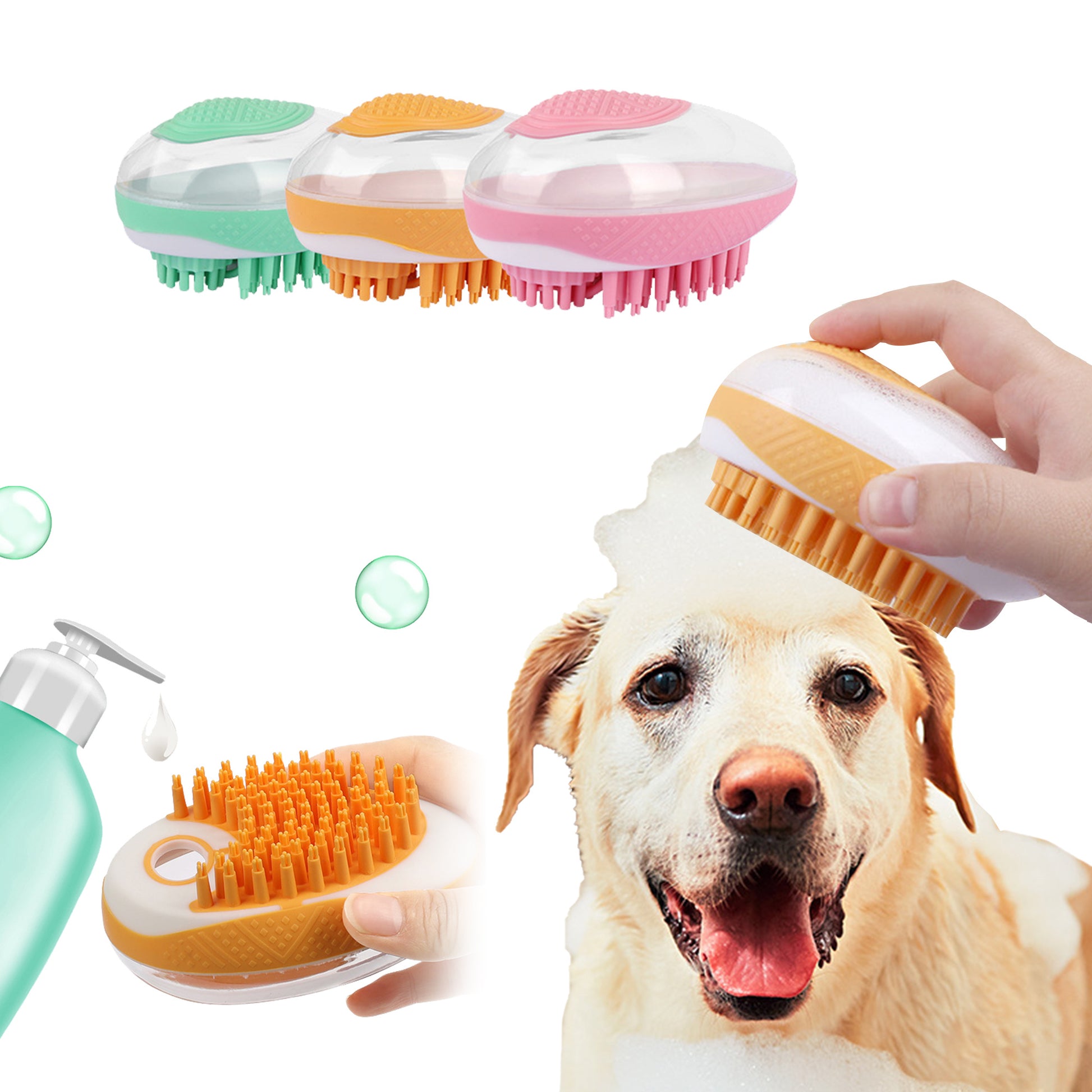 Pet Bath Brush 2-in-1 SPA Massage Comb - Shop Savvy HQ
