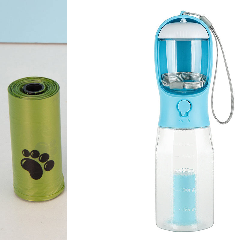3-in-1 Portable Pet Water Bottle and Food Feeder