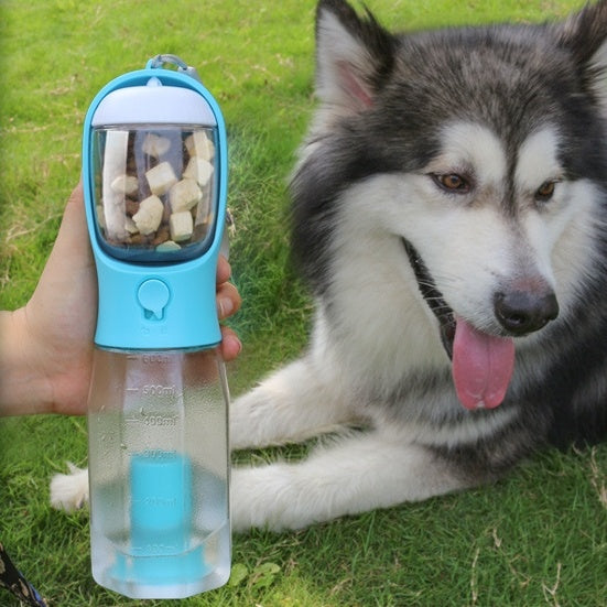 3-in-1 Portable Pet Water Bottle and Food Feeder